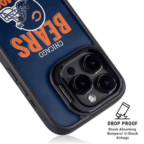 NFL Chicago Bears Helmet iPhone 15 Pro Kickstand Case